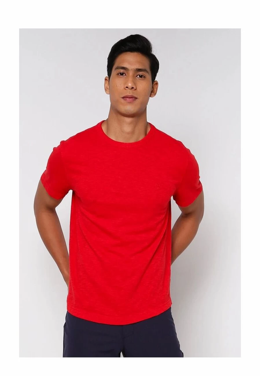 Banana Republic Organic Softwash Curved Hem T-Shirt with Logo Detail