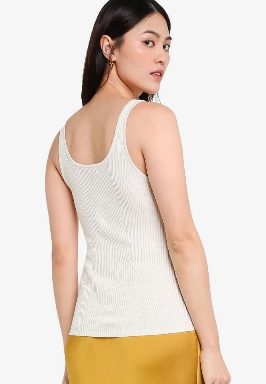 "Banana Republic Ribbed Tank Top for Women - Soft Stretch Comfort Fit Casual Sleeveless Shirt"