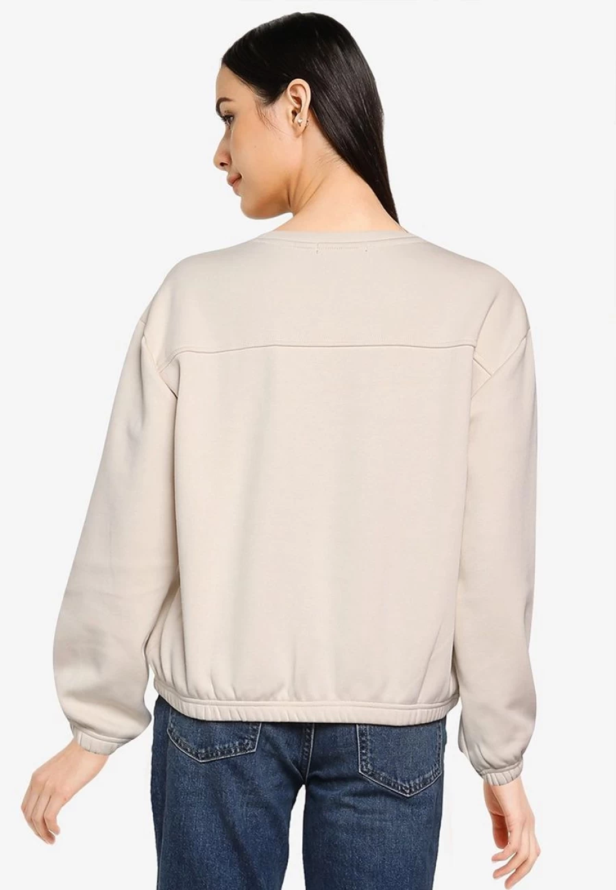 Banana Republic Long Sleeve Seamed Crewneck T-Shirt for Men - Classic Fit Interlock Knit Casual Top