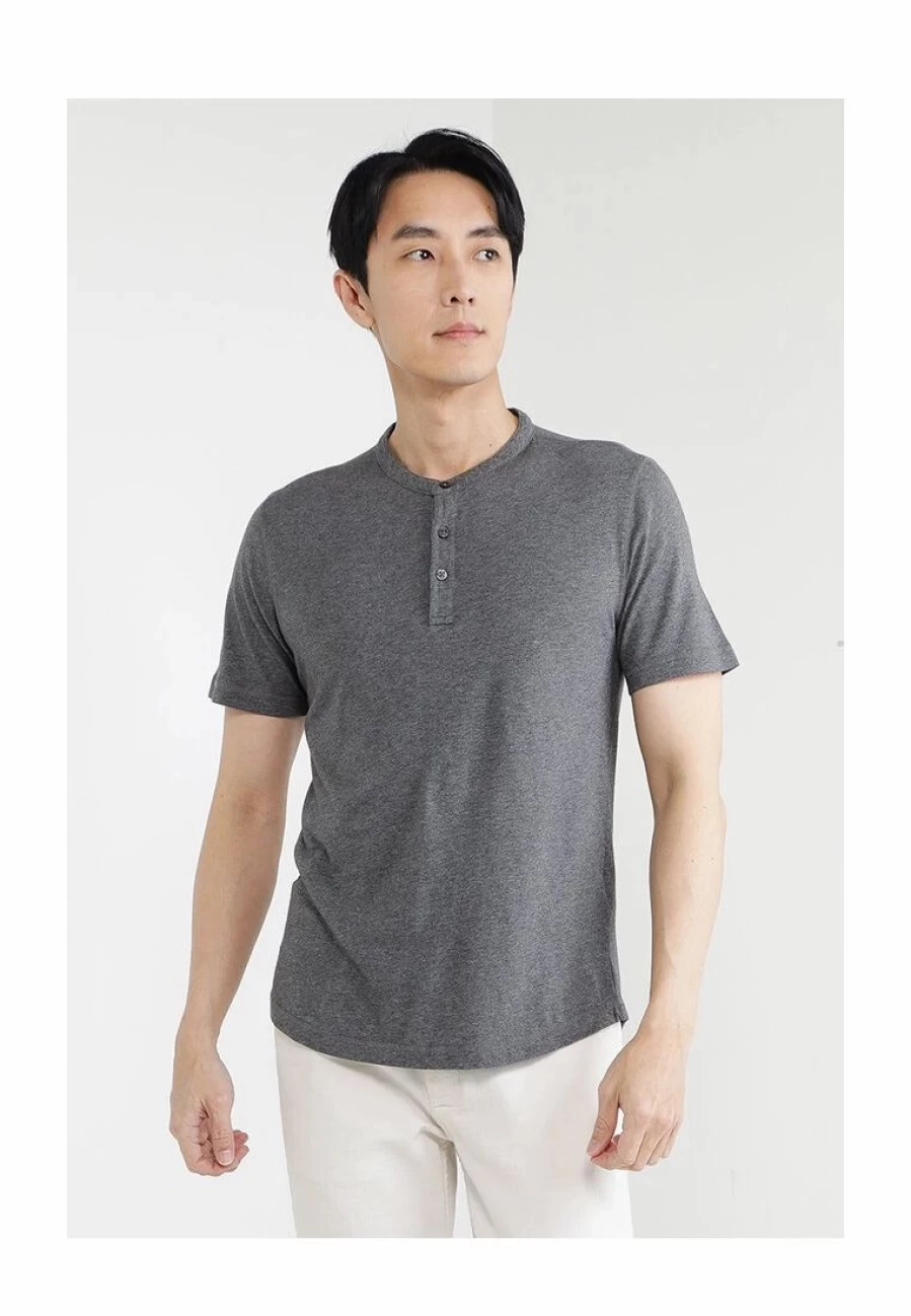 Premium Soft Wash Henley T-Shirt for Men - Comfortable Casual Wear