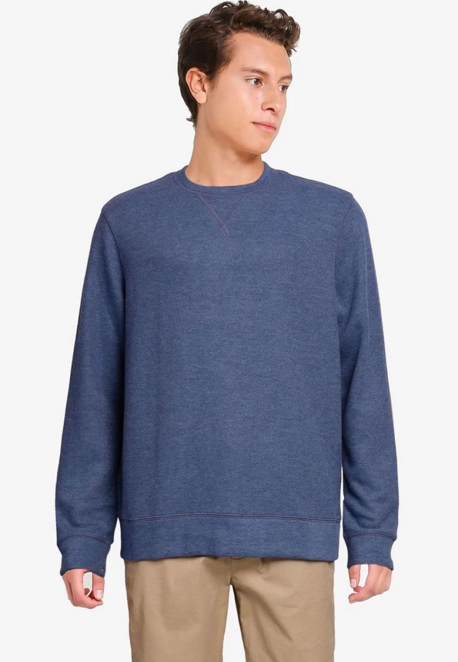 Banana Republic Soft Brushed Waffle-Knit Crewneck Sweater for Men