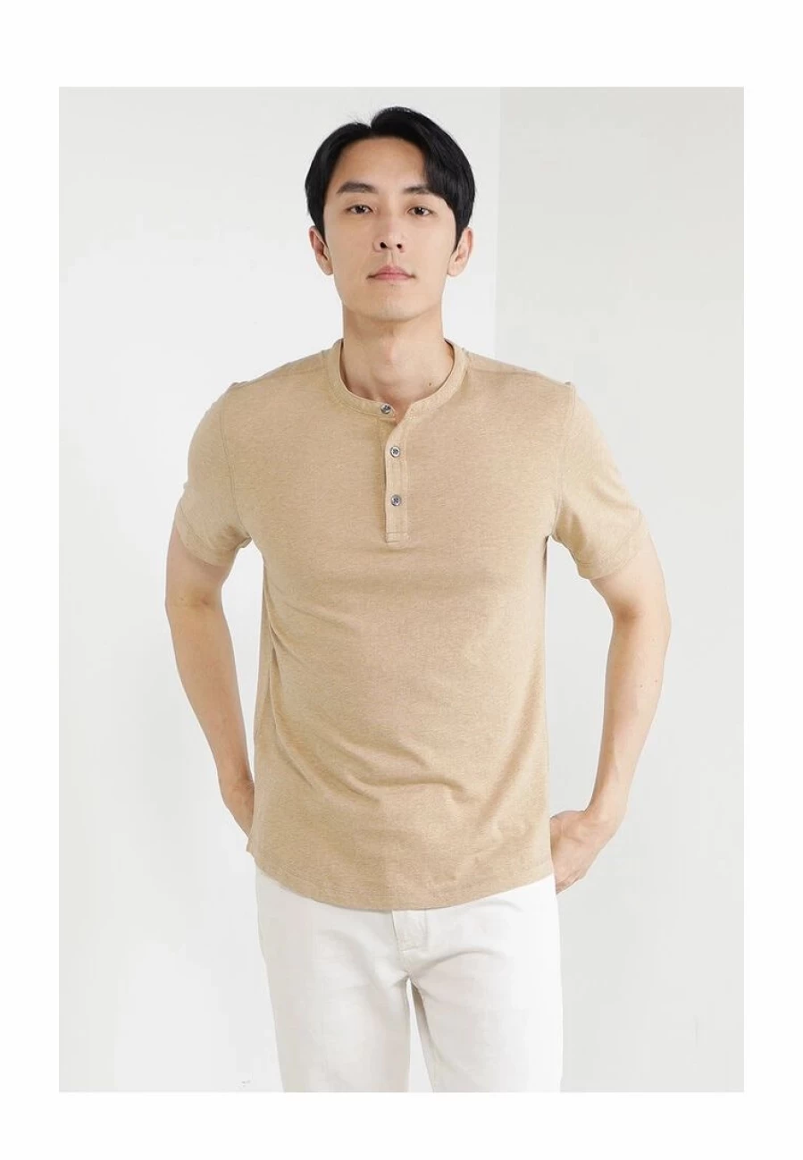 Premium Soft Wash Henley T-Shirt for Men - Comfortable Casual Wear