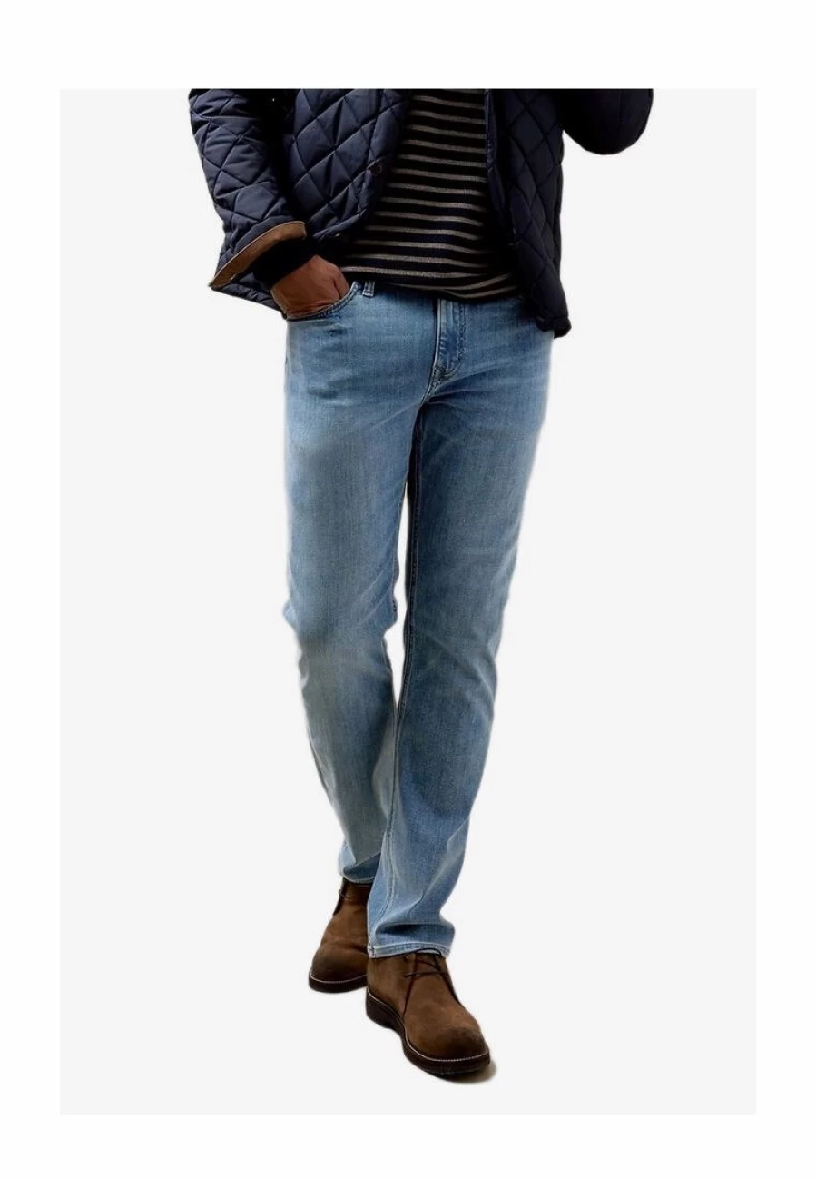 Premium Straight Fit Traveler Denim Jeans for Men - Comfortable & Stylish Dress Pants