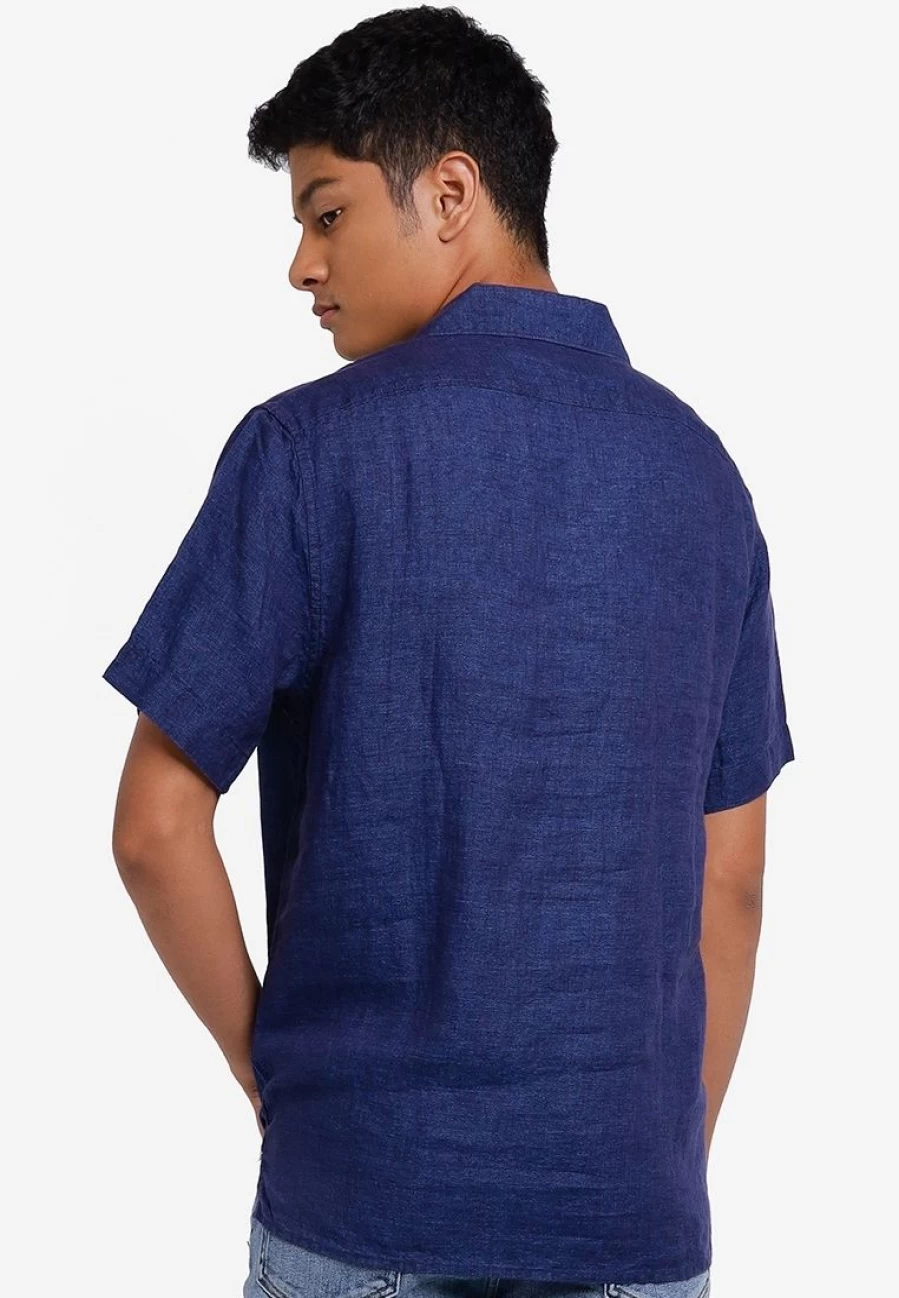 Men's Linen-Cotton Blend Resort Shirt by Banana Republic - Lightweight Summer Casual Wear