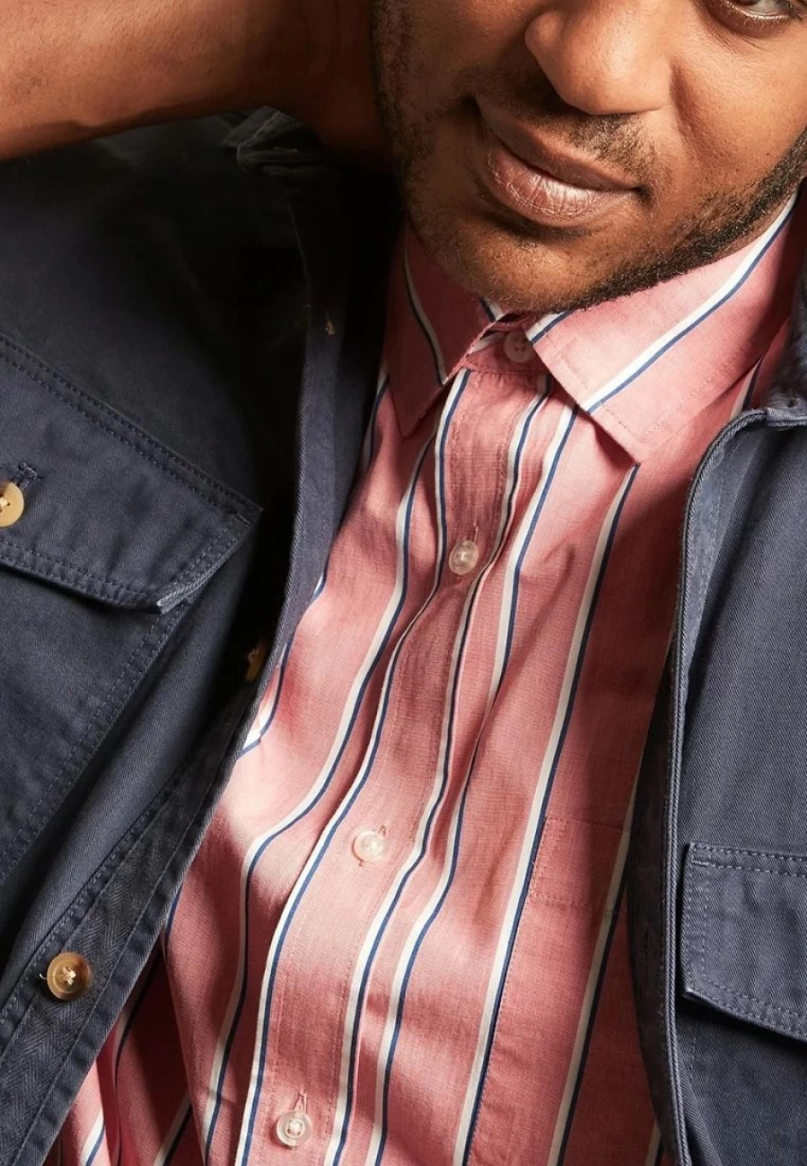 Men's Classic Fit Poplin Shirt by Banana Republic - Breathable & Stylish Casual Wear