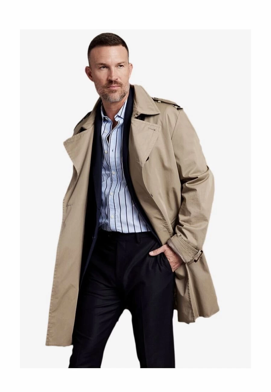 Luxe Poplin Blue Stripe Shirt by Banana Republic - Premium Striped Casual Wear