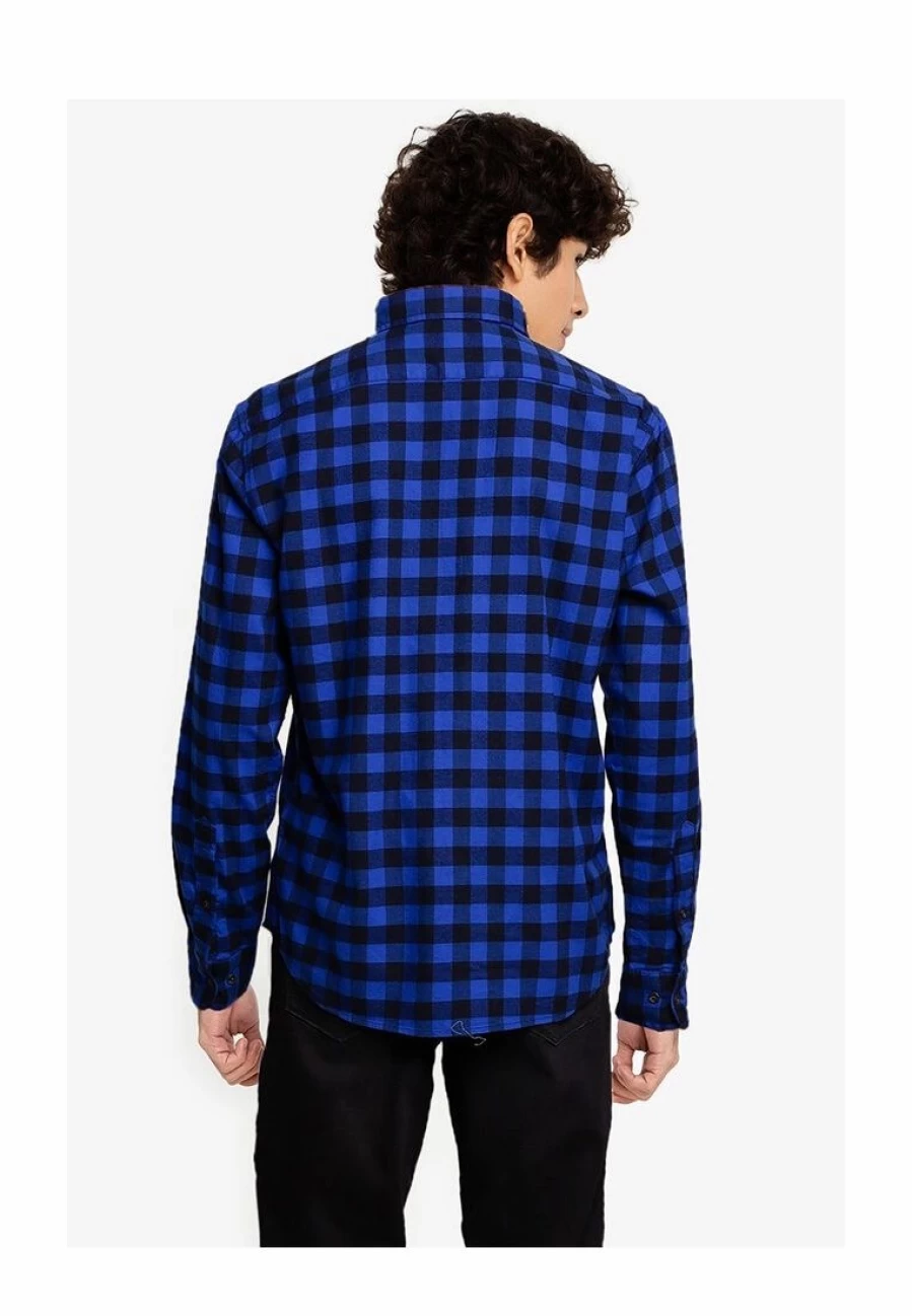Men's Lightweight Flannel Shirt Long Sleeve Casual Untucked Soft Plaid Top