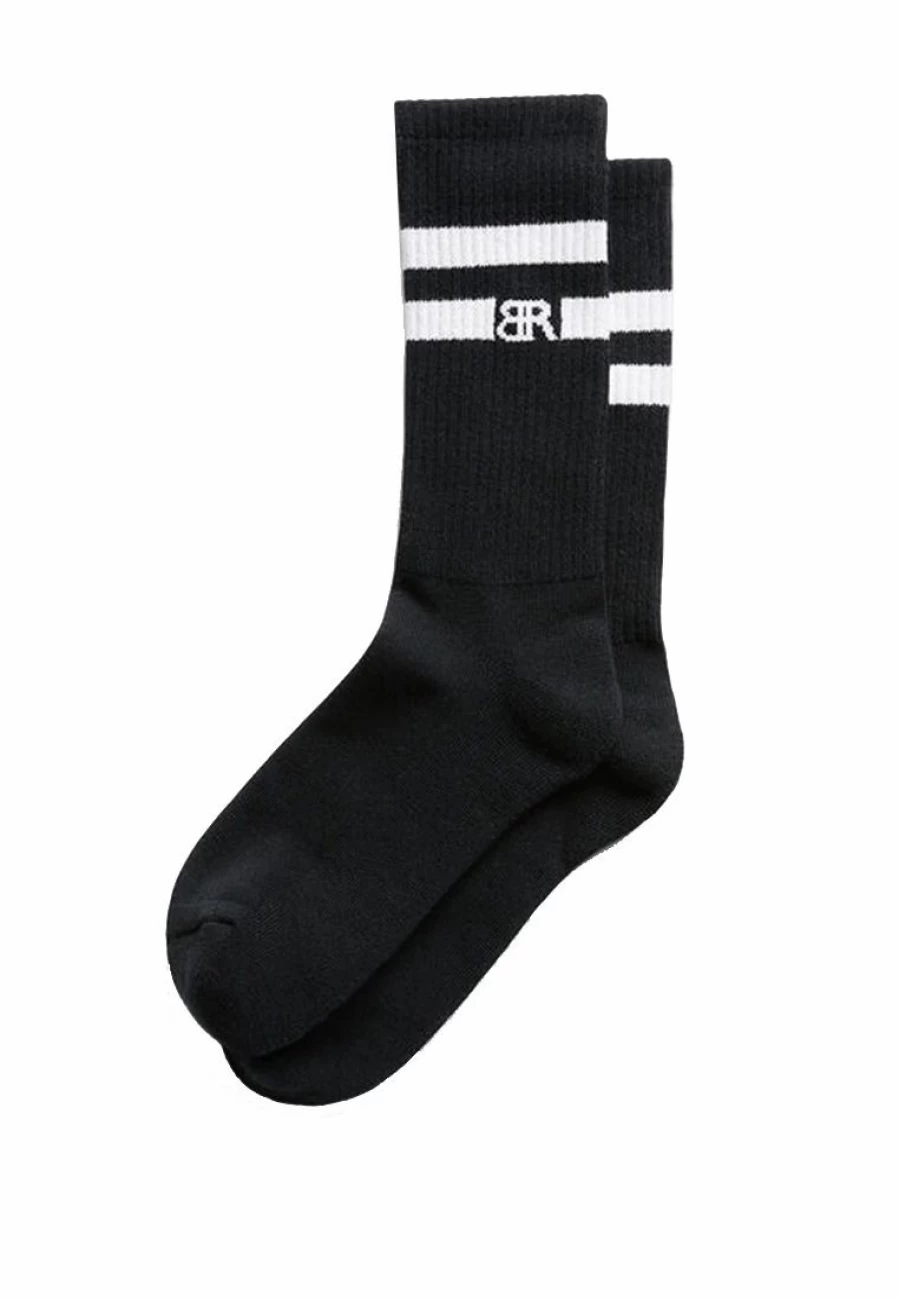 Banana Republic Men's Coolmax Stripe Athletic Socks - Moisture Wicking Performance Crew Socks for Sports & Casual Wear