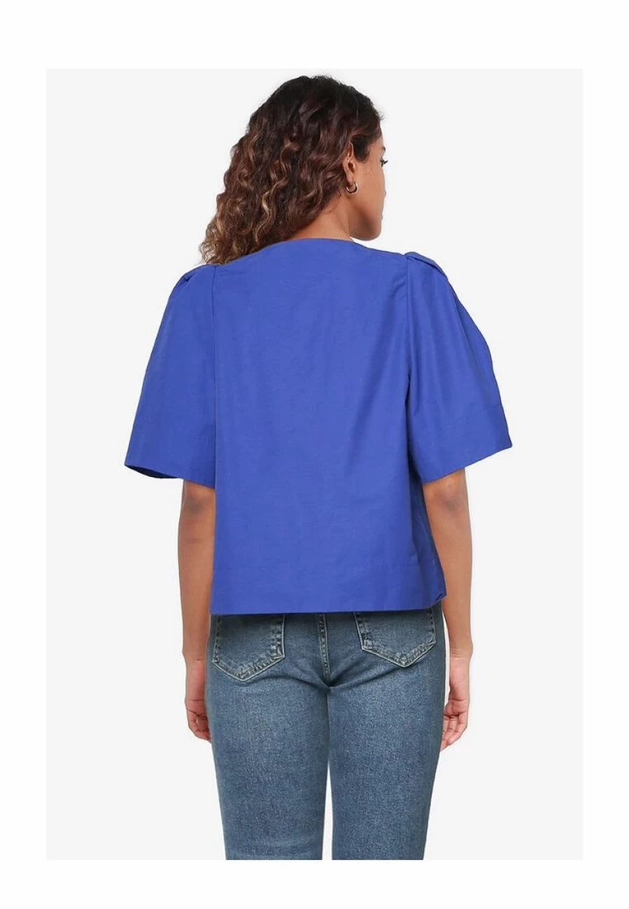 "Architectural Puff Sleeve Blouse for Women - Trendy Statement Top"