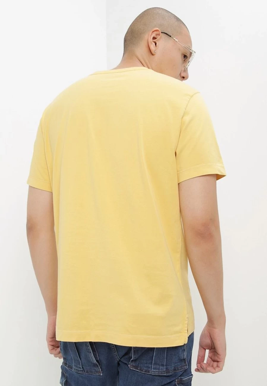 Banana Republic Premium Garment-Dyed Pocket Crewneck T-Shirt for Men - Soft Cotton Essential Top