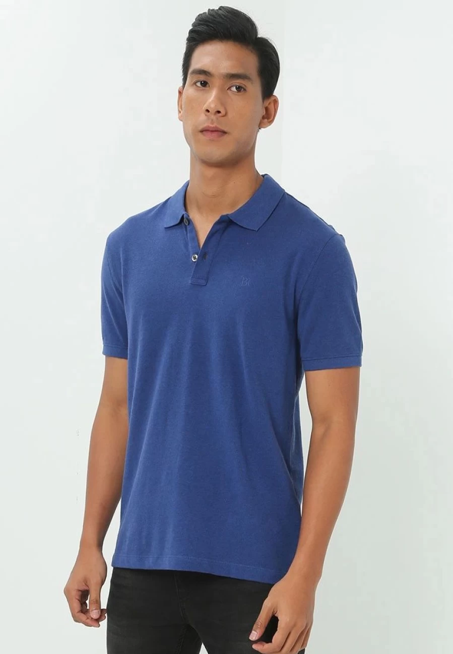 Banana Republic Vintage Cotton Monogram Pique Polo Shirt for Men - Classic Fit Casual Style