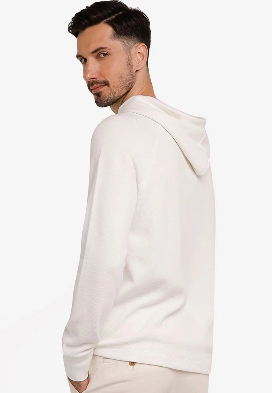 Banana Republic Men's Soft Brushed Waffle-Knit Hooded Sweatshirt