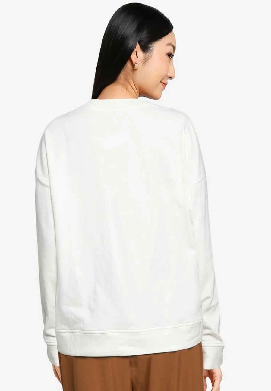 Banana Republic Men's Long Sleeve Cotton Blend Logo Embroidered Sweatshirt