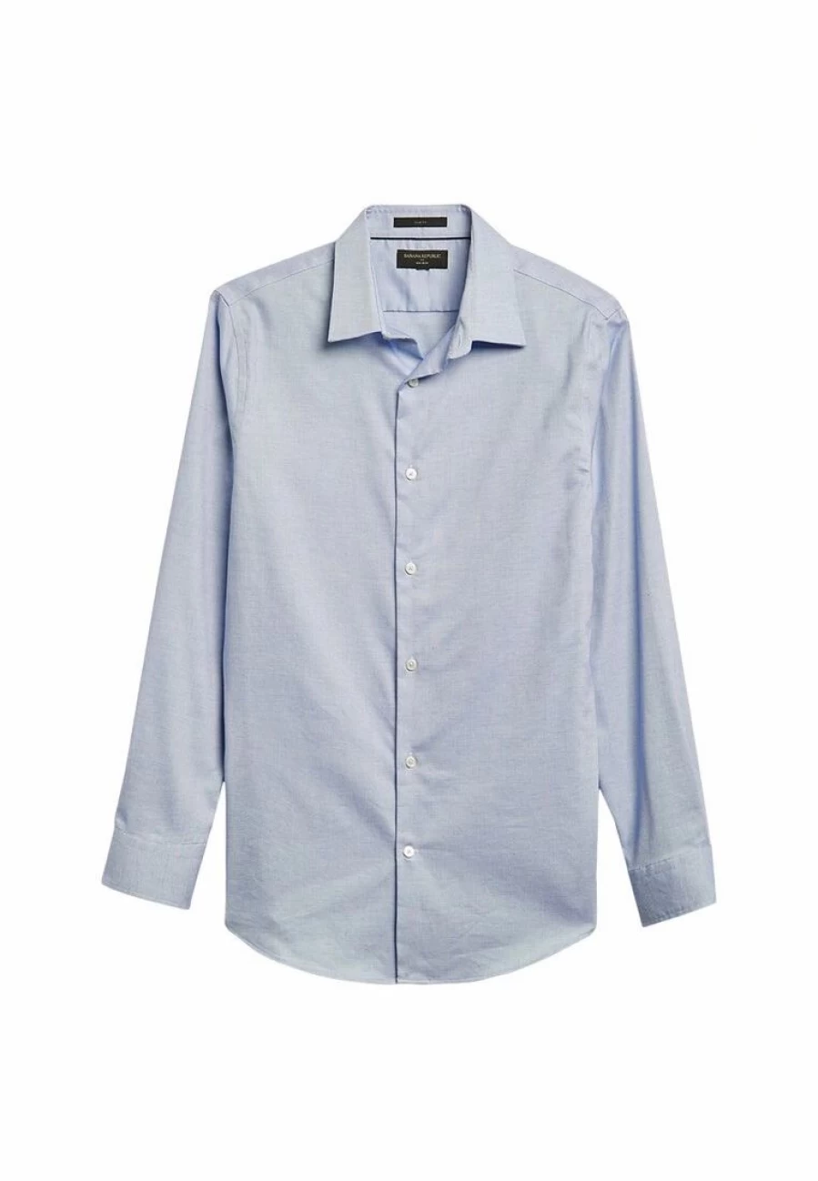 Banana Republic Men's Classic Untucked Oxford Shirt - Casual Comfort Fit Button-Down Top