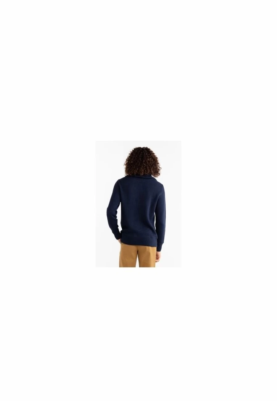Banana Republic French Rib Half-Zip Sweater for Men - Soft Cotton Knit Pullover with Collar