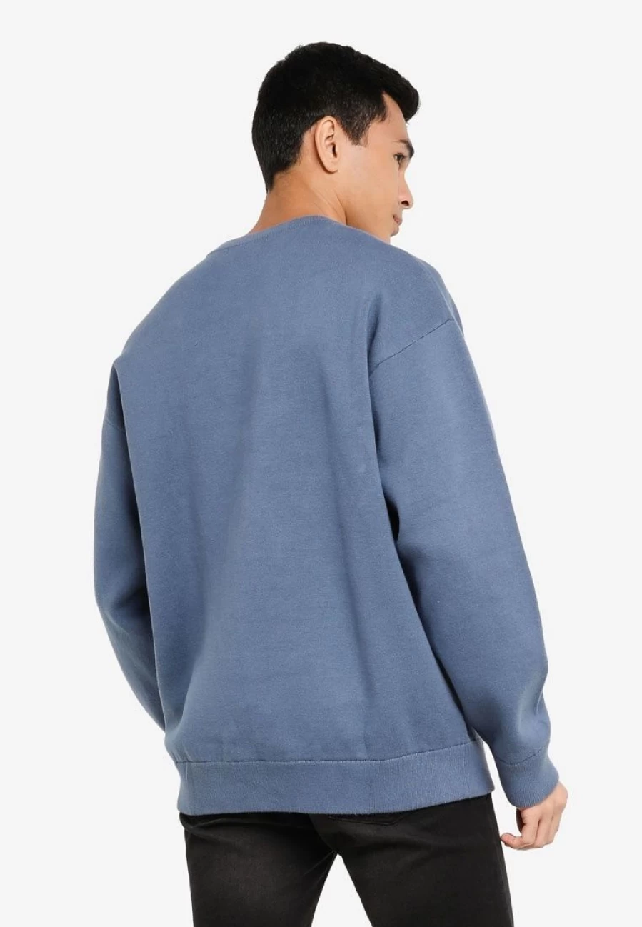 Organic Cotton Double Knit Crewneck Sweatshirt - Comfortable Casual Pullover Top