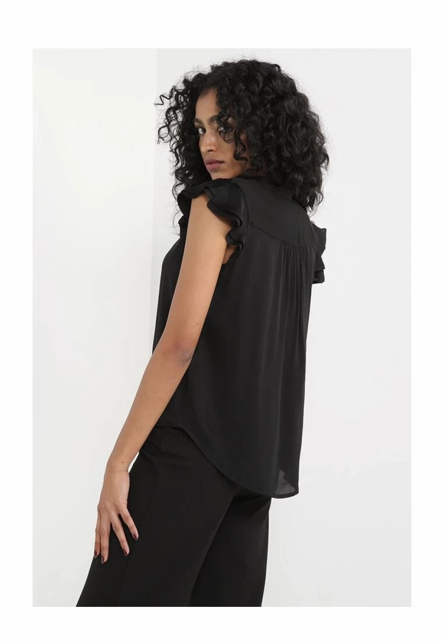 Banana Republic Flutter Sleeve Blouse for Women - Elegant Ruffle Detail Tops