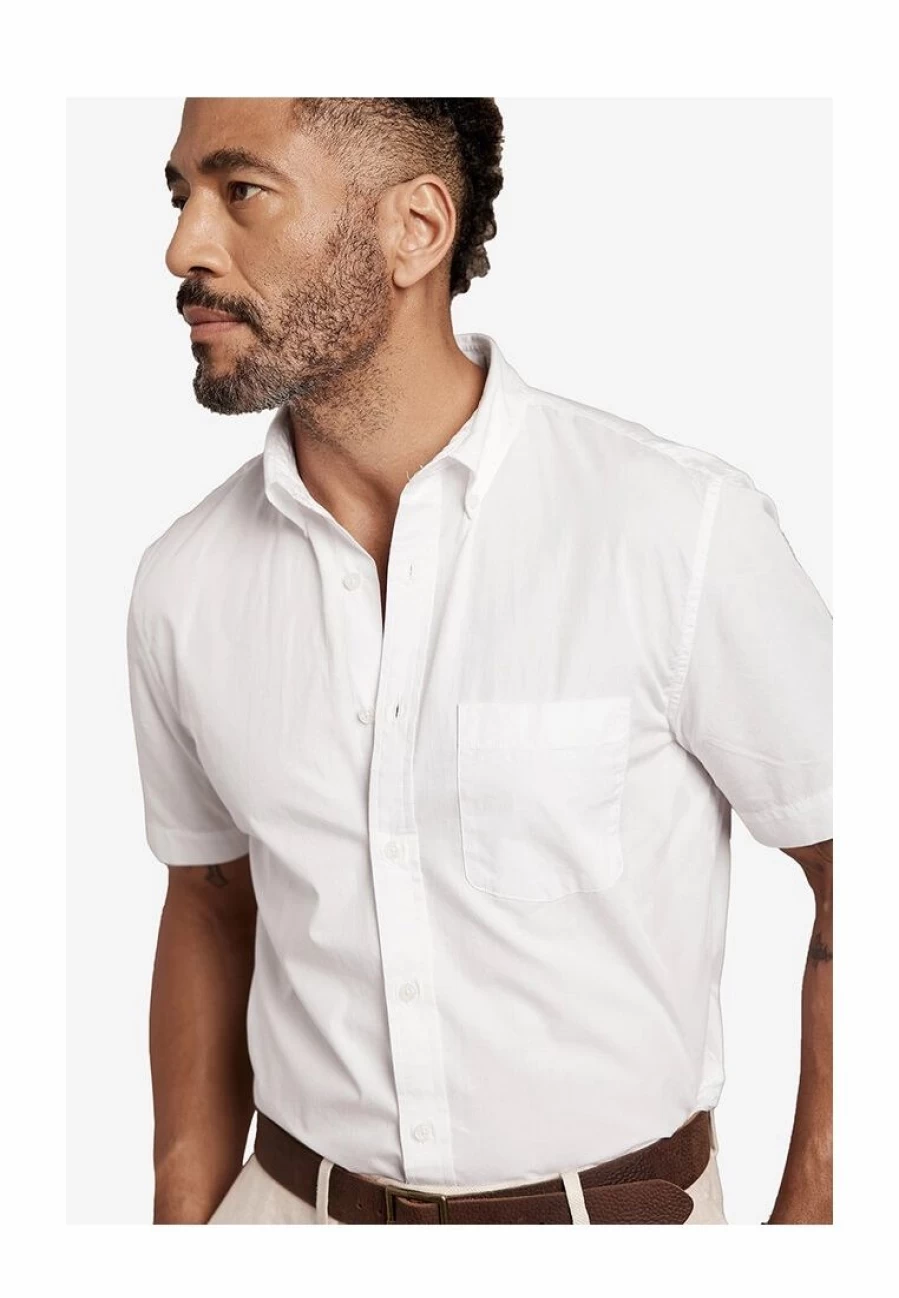 Banana Republic Men's Luxe Poplin Shirt - Casual Untucked Button-Down for Stylish Comfort