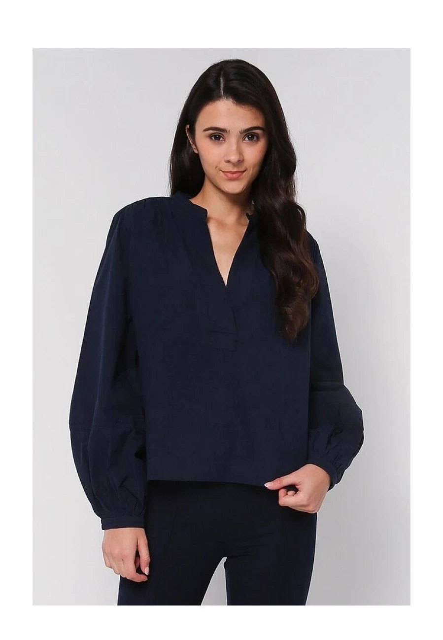 Banana Republic Lantern Sleeve Popover Blouse for Women - Stylish Casual Top