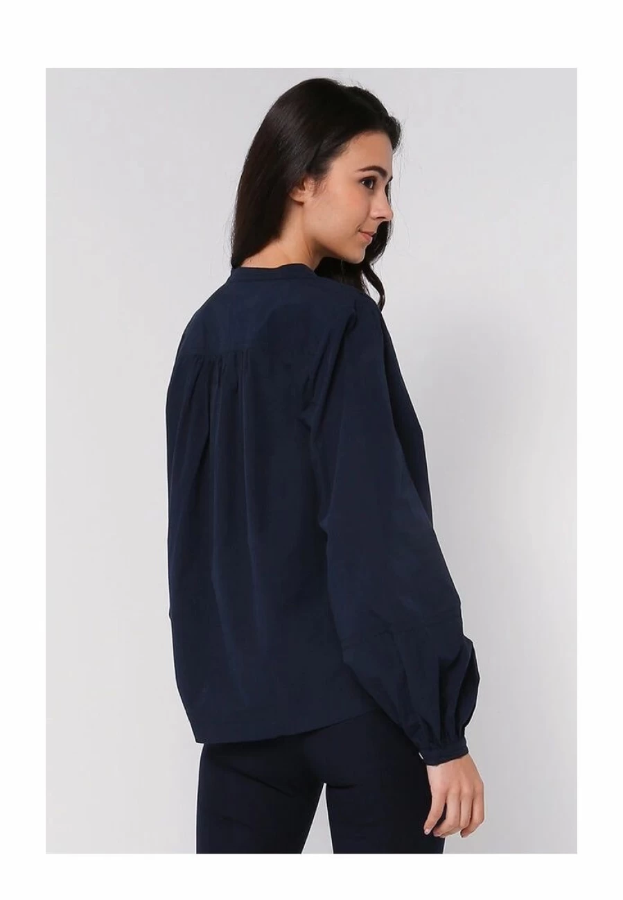 Banana Republic Lantern Sleeve Popover Blouse for Women - Stylish Casual Top