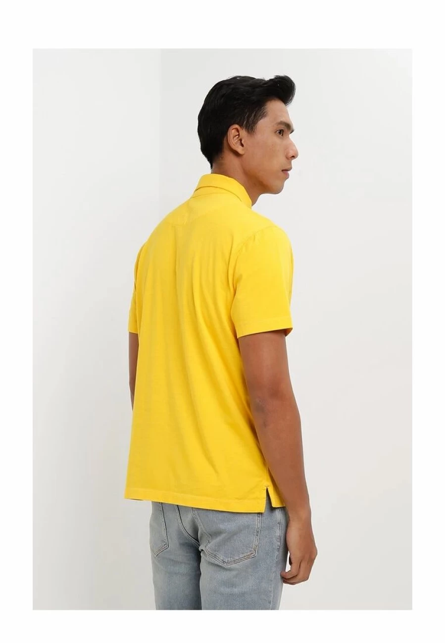 Banana Republic Men's Classic Fit GMT Dye Polo Shirt - Casual Short Sleeve Cotton Top