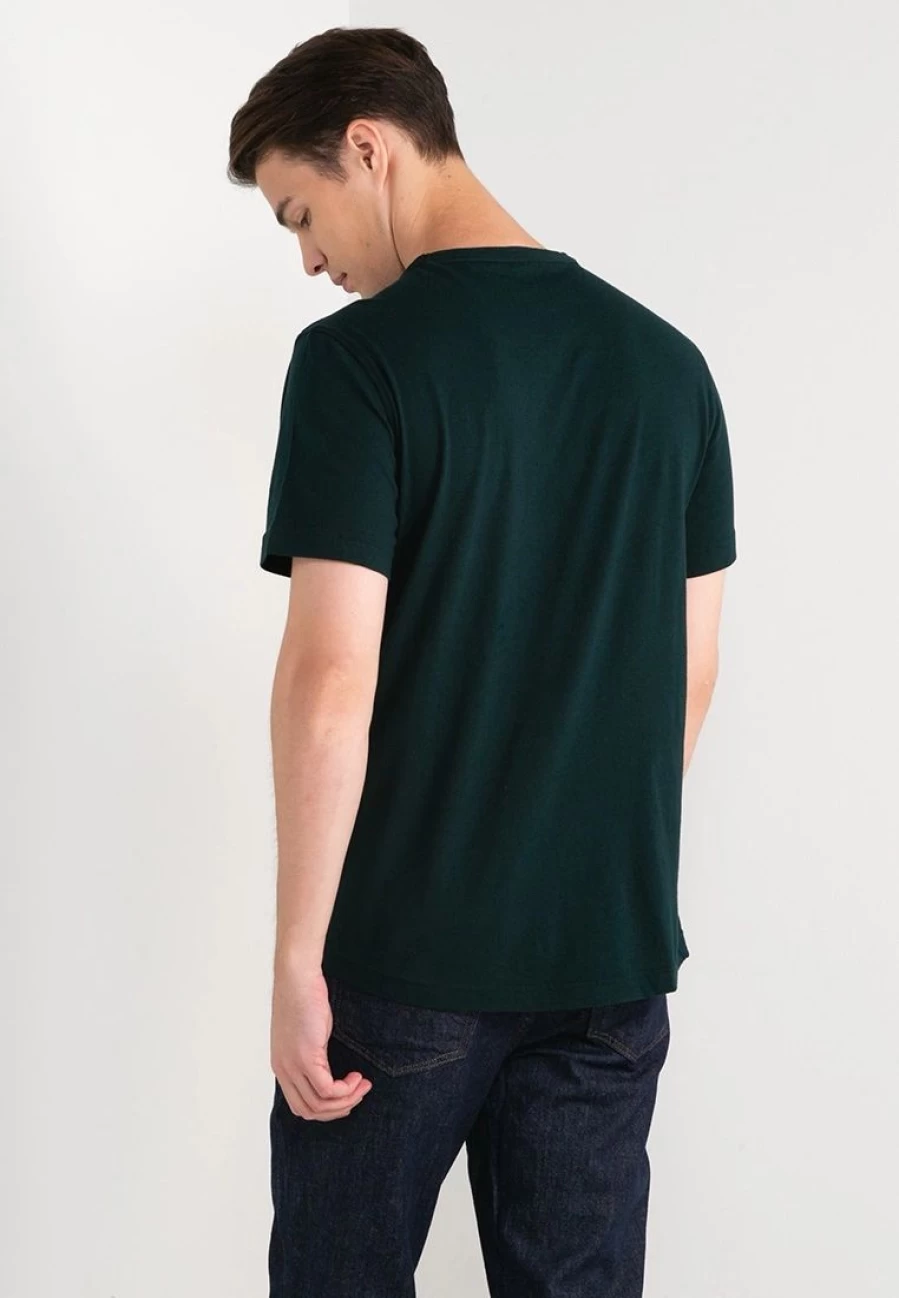 Banana Republic Organic Cotton Logo Soft Wash Curved Hem T-Shirt for Men & Women