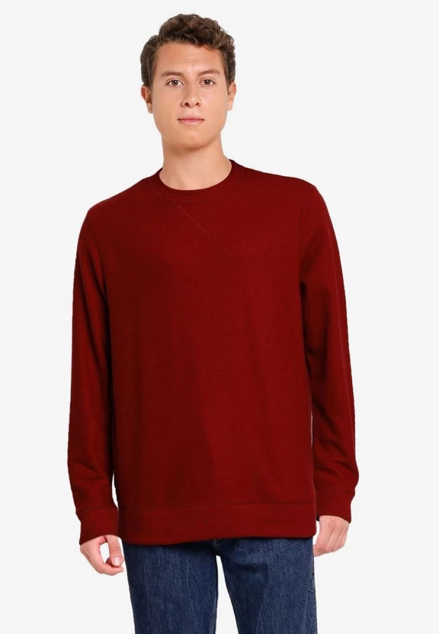Banana Republic Soft Brushed Waffle-Knit Cotton Crewneck Sweater