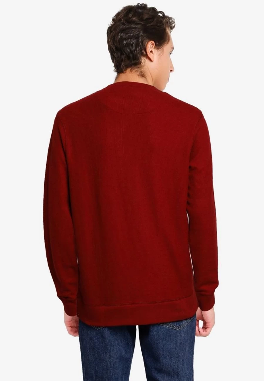 Banana Republic Soft Brushed Waffle-Knit Cotton Crewneck Sweater