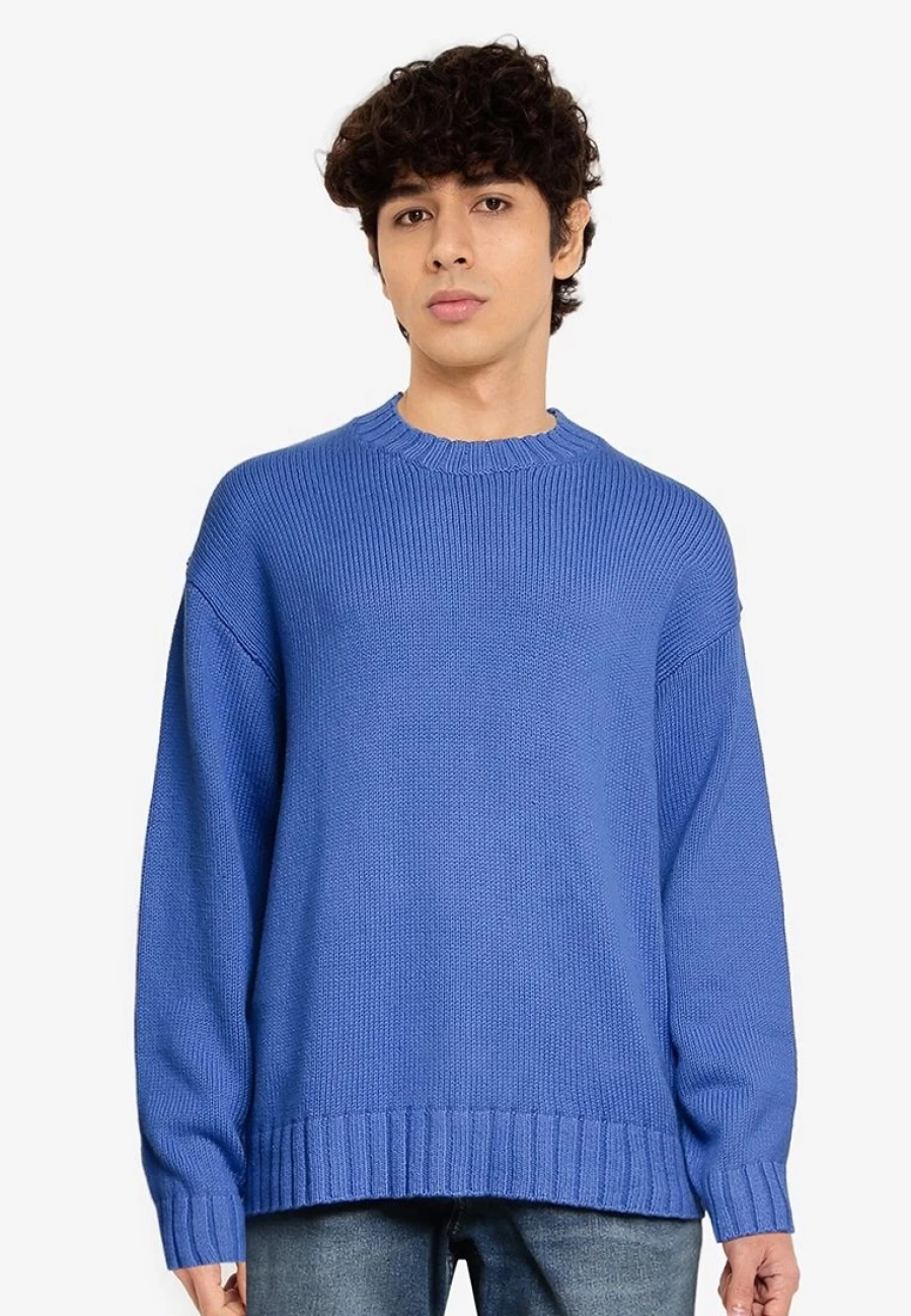 Organic Cotton Oversized Crewneck Sweater - Relaxed Fit Unisex Pullover