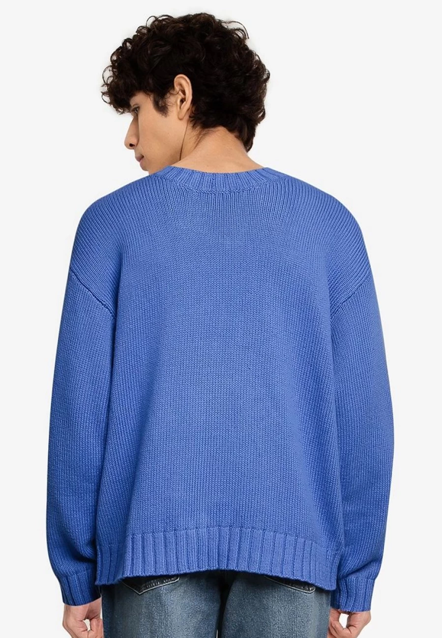 Organic Cotton Oversized Crewneck Sweater - Relaxed Fit Unisex Pullover