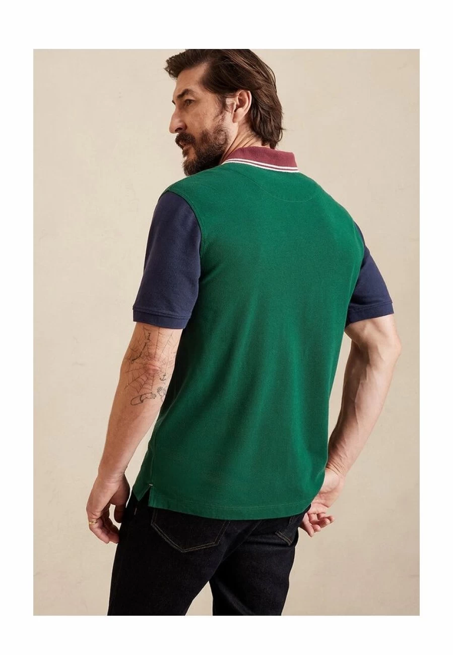 Banana Republic Men's Colorblock Pique Polo Shirt - Classic Fit Casual Short Sleeve Top