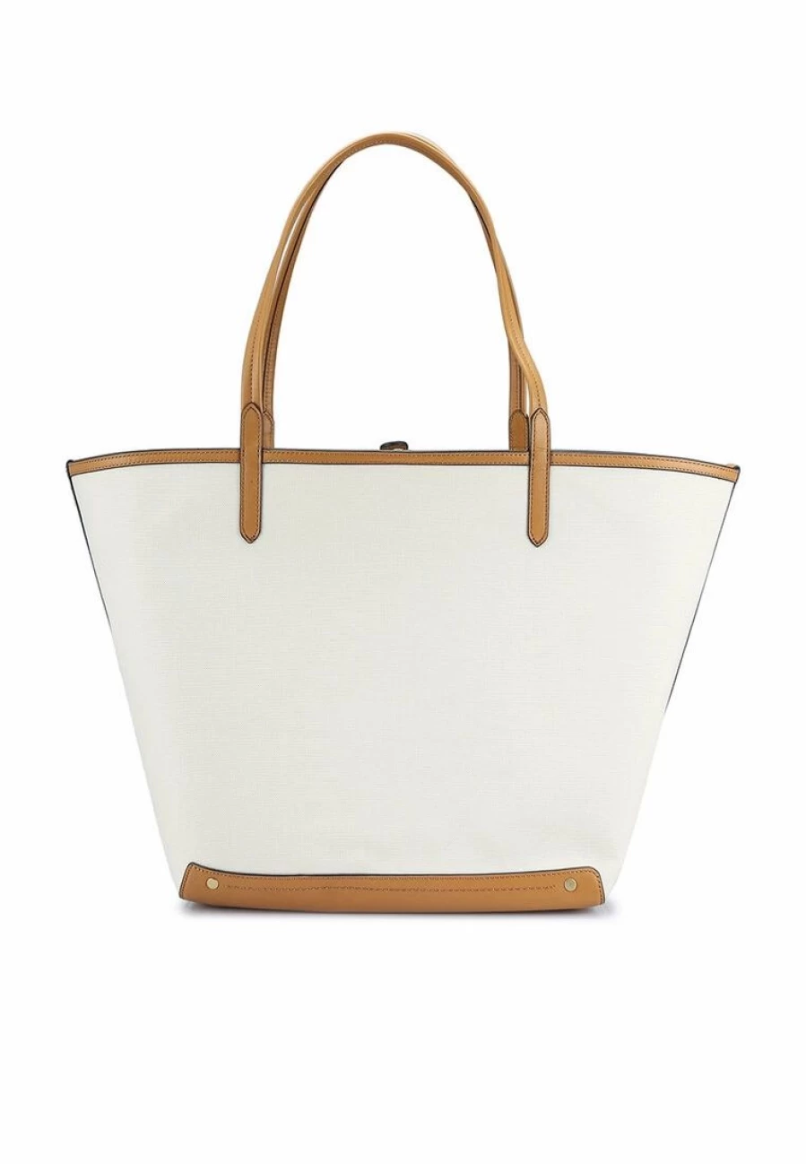 Premium Large Canvas Tote Bag with Genuine Leather Trim – Stylish & Spacious Carryall