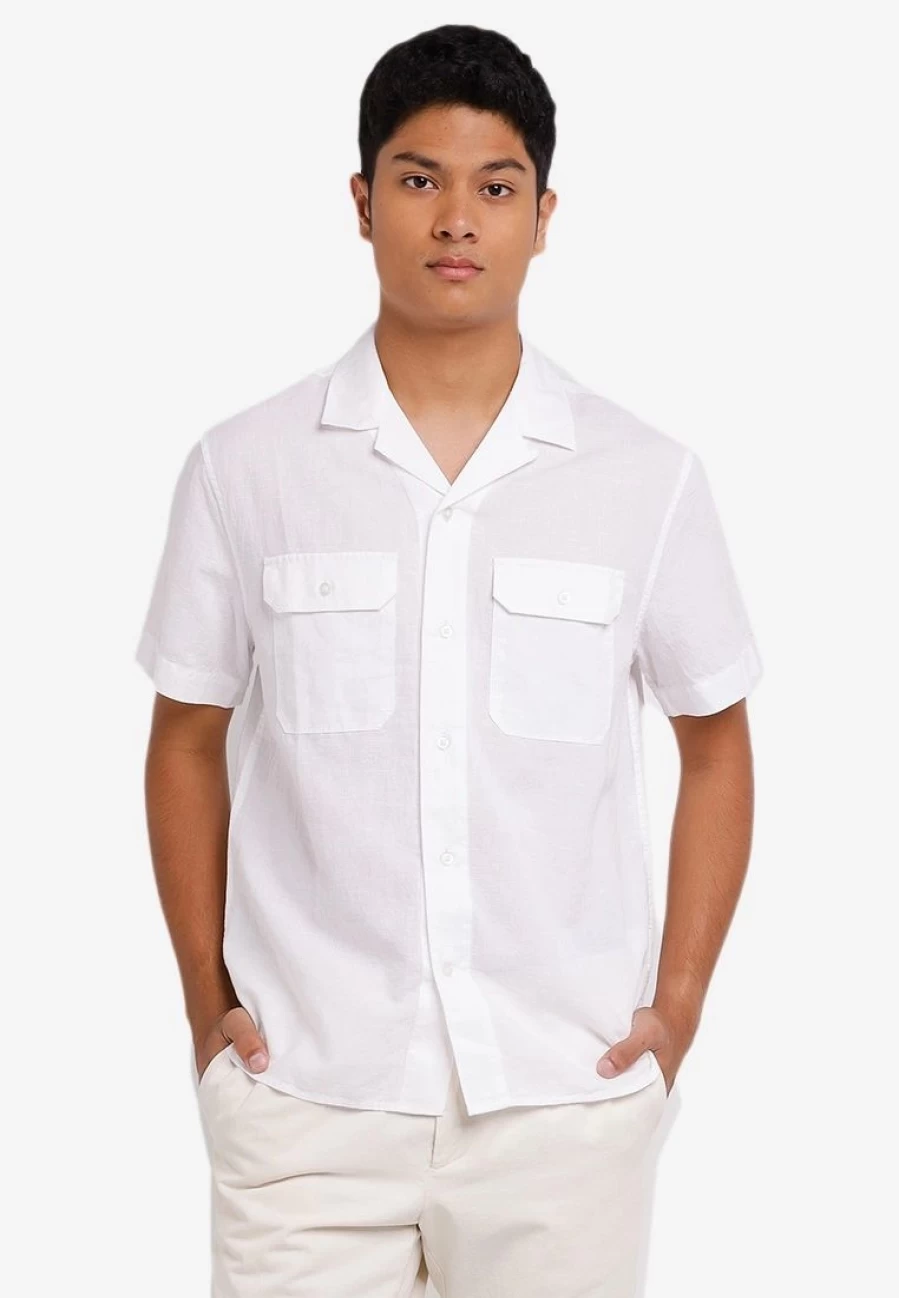 Men's Linen-Cotton Blend Casual Shirt for Summer Resort Wear