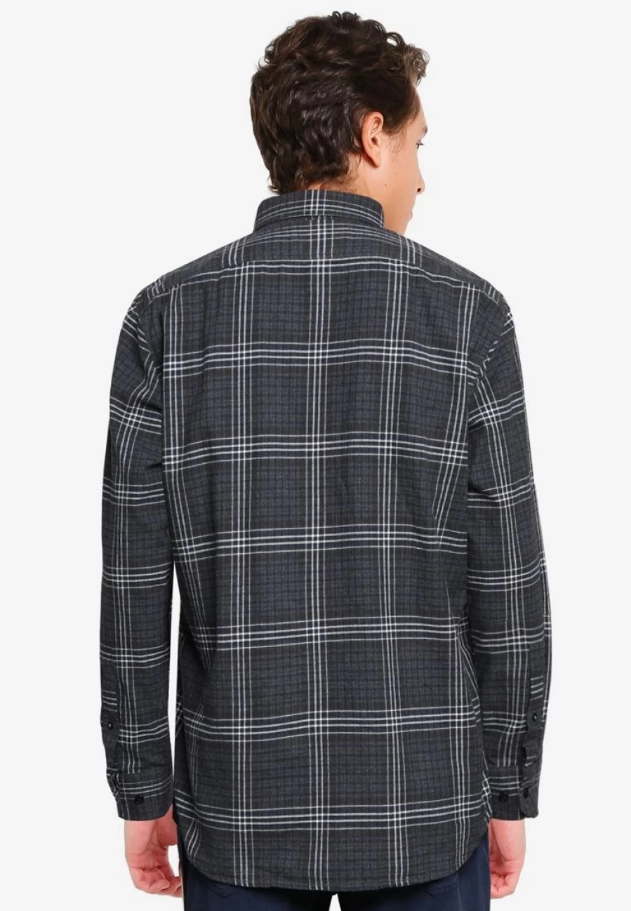Men's Casual Flannel Shirt - Standard Fit, Untucked Design for Comfort & Style