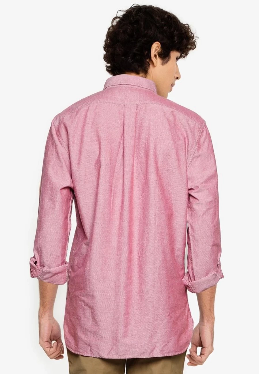 Men's Slim-Fit Long Sleeve Oxford Shirt - Classic Casual Button-Down for Business & Leisure