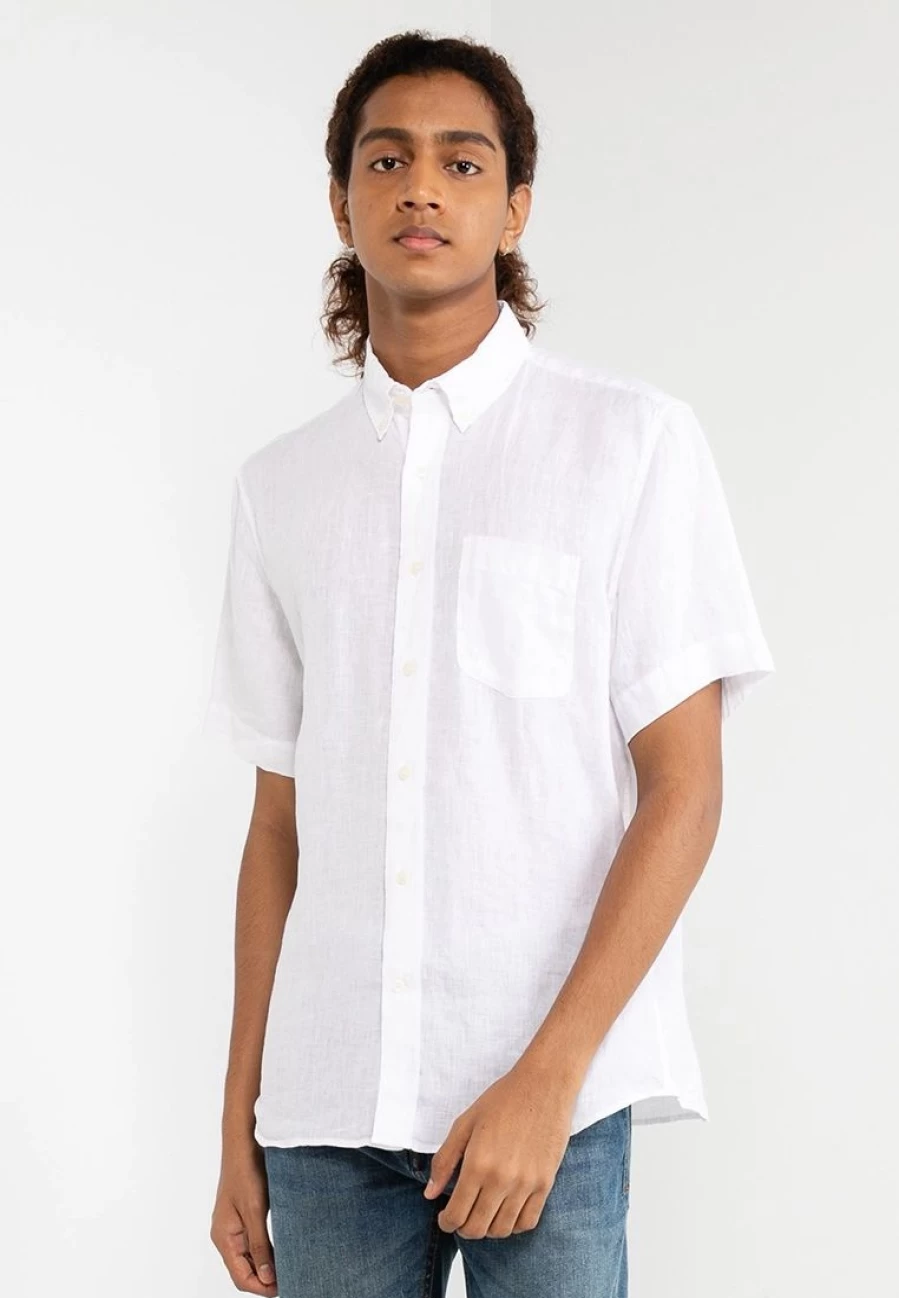 Banana Republic Men's Castelletto Linen Button-Down Shirt for Summer Comfort