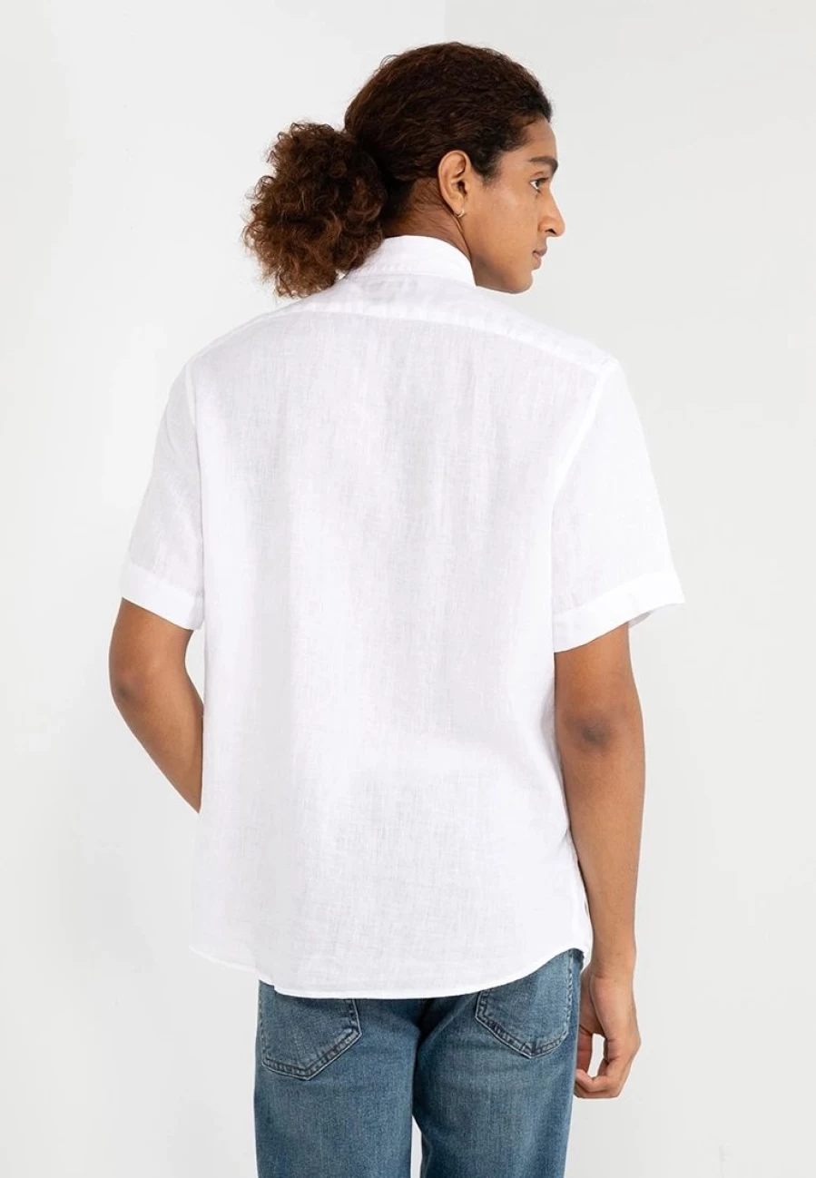 Banana Republic Men's Castelletto Linen Button-Down Shirt for Summer Comfort