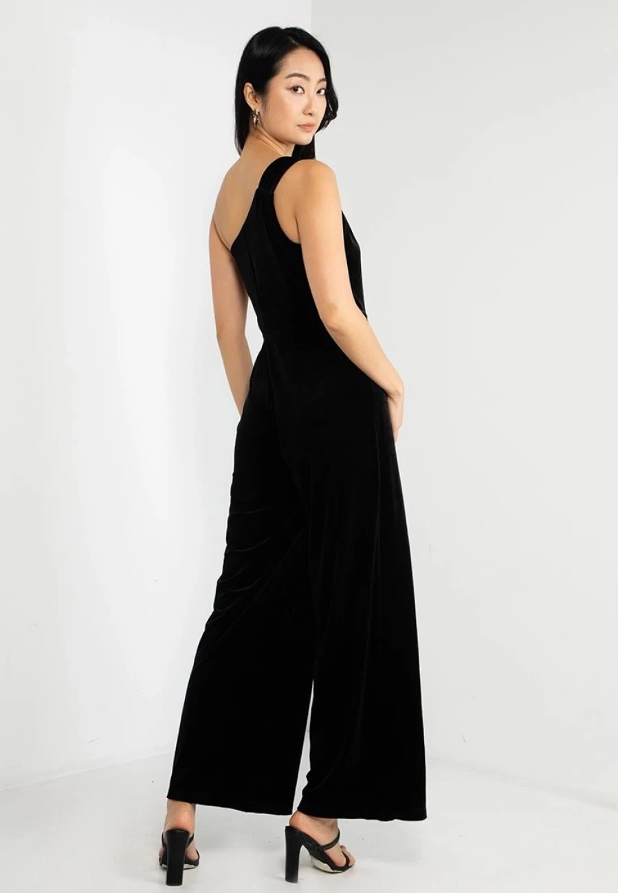 Banana Republic Velvet Maxi Jumpsuit for Women - Elegant Long Sleeve One Piece Romper