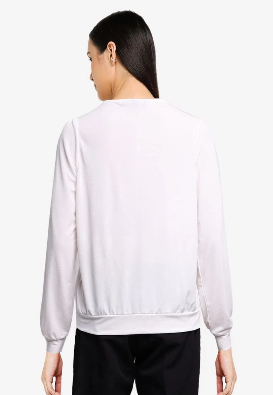 Banana Republic Wrapped Crepe Blouse with Banded Detail
