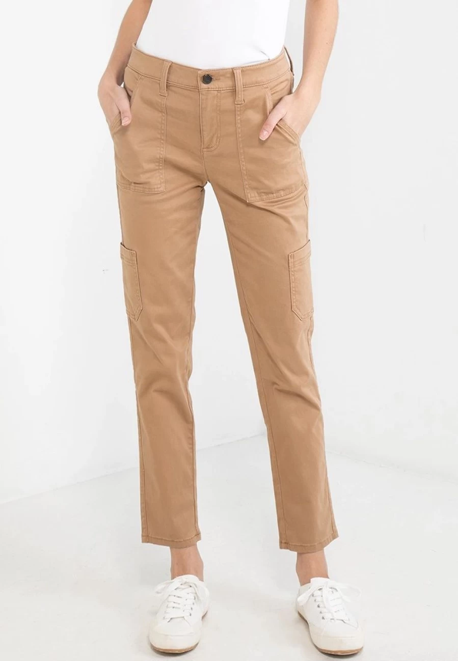 Banana Republic Men's Sloan Fit Cargo Chino Pants - Classic Stretch Travel Trousers