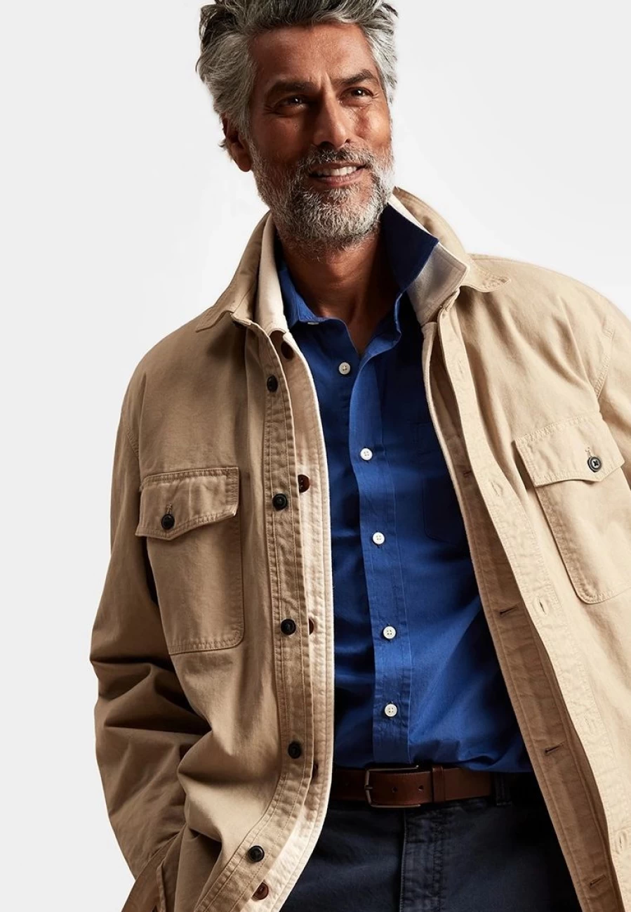 Men's Classic Fit Poplin Shirt by Banana Republic - Untucked Casual Style