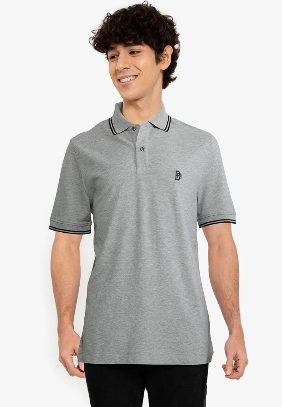 Banana Republic Men's Tipped Pique Polo Shirt - Classic Fit Short Sleeve Casual Top