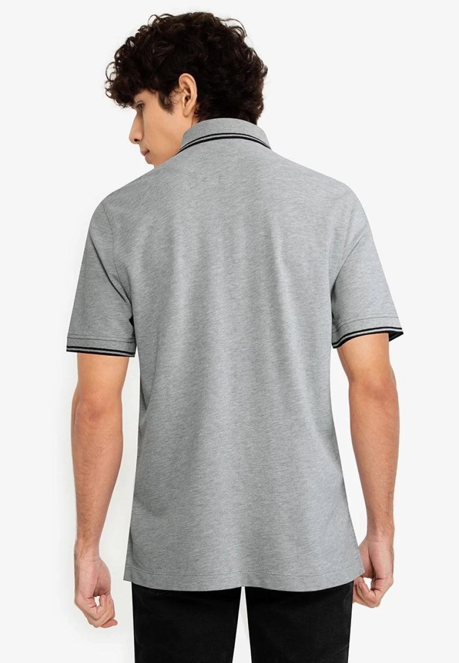 Banana Republic Men's Tipped Pique Polo Shirt - Classic Fit Short Sleeve Casual Top