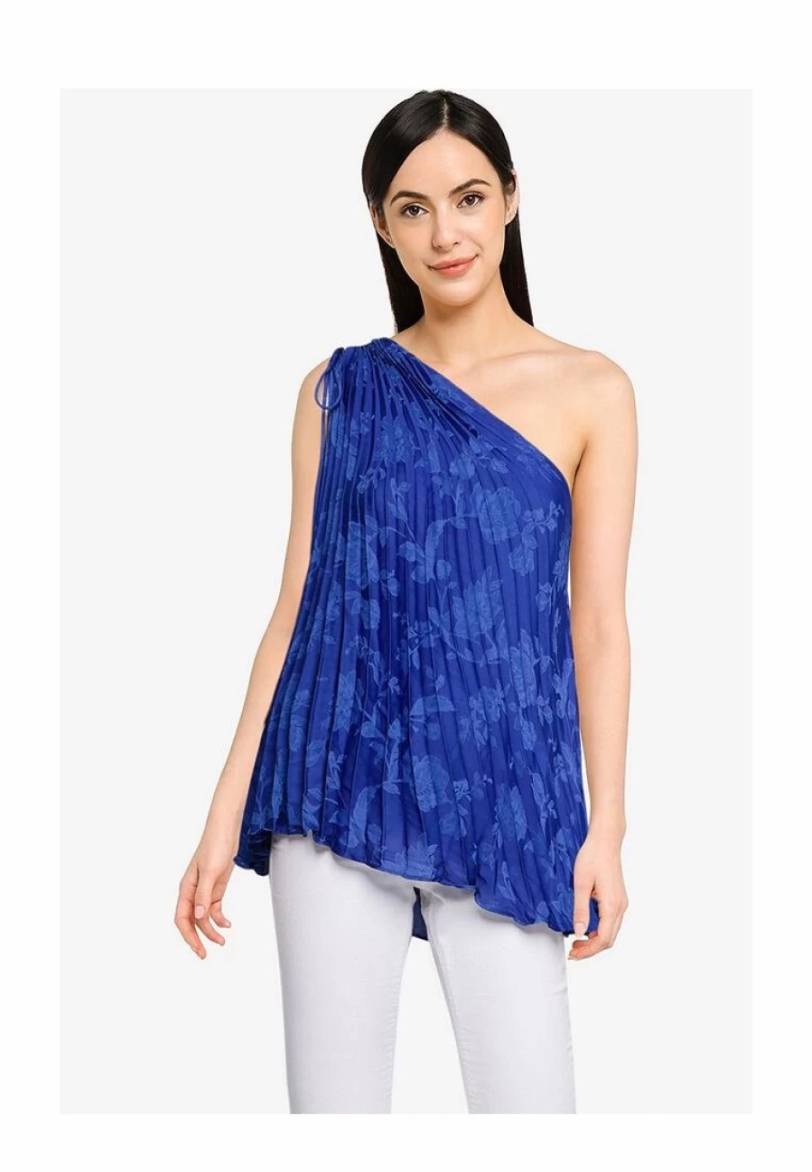 Elegant One Shoulder Pleated Sleeveless Top for Women - * Collection