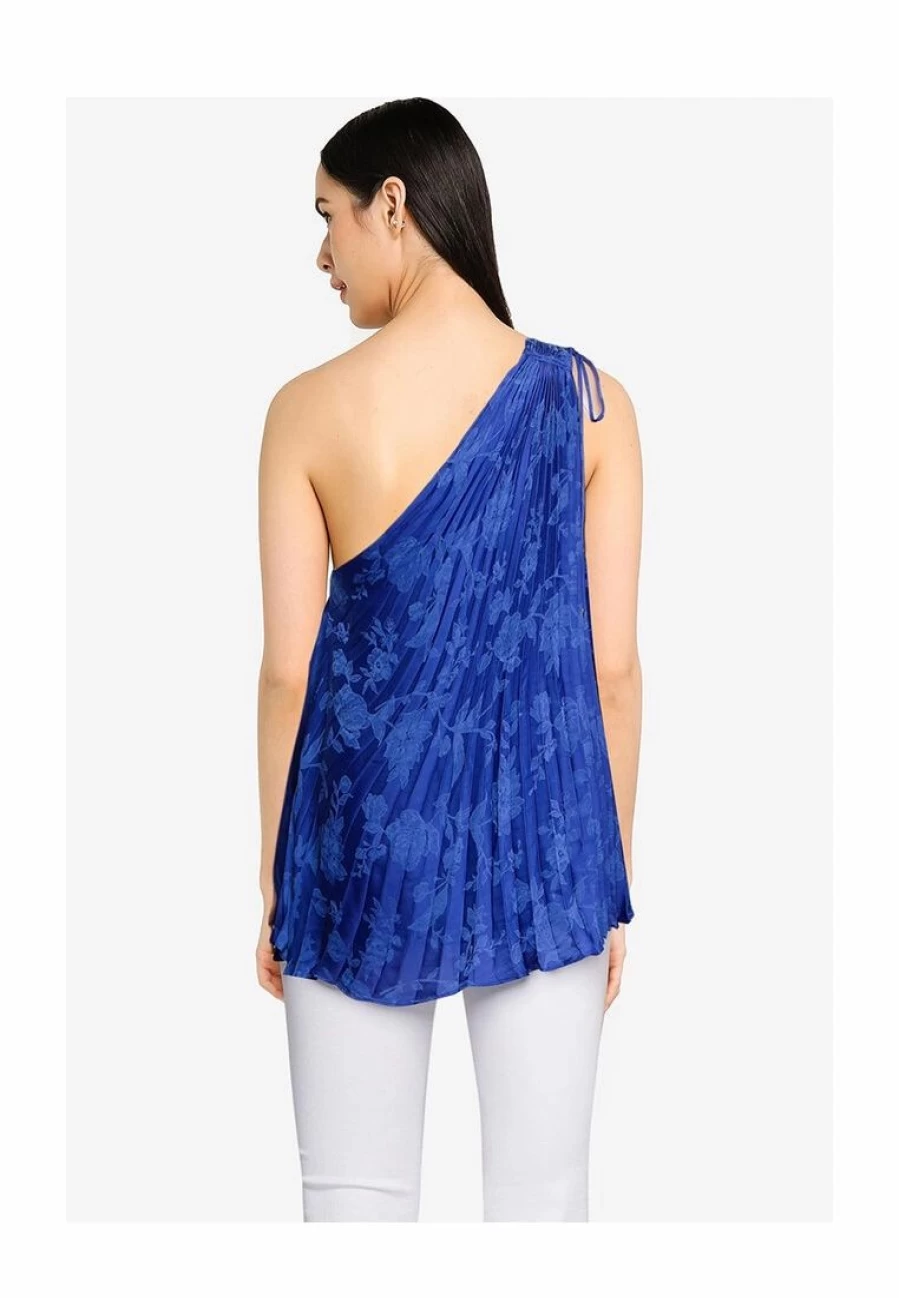 Elegant One Shoulder Pleated Sleeveless Top for Women - * Collection