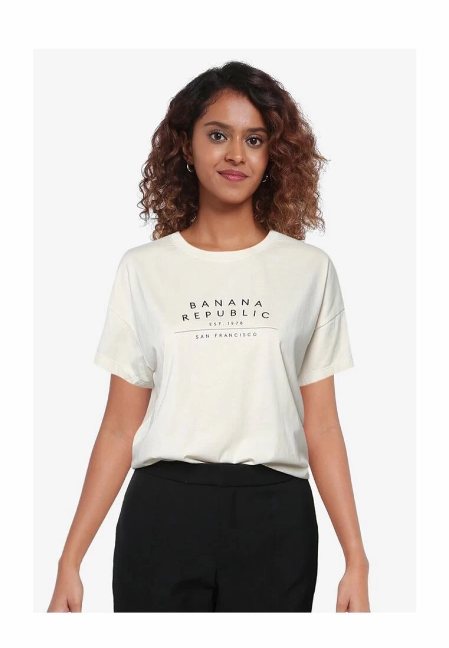 Banana Republic Graphic Tee - Soft Fabric Short Sleeve T-Shirt with Unique Print