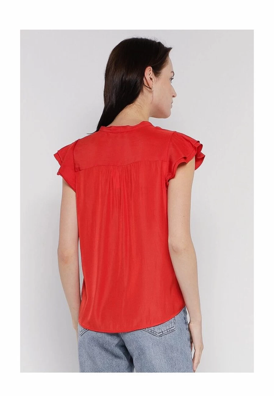 Banana Republic Flutter Sleeve Blouse Women's Elegant Floral Print Top