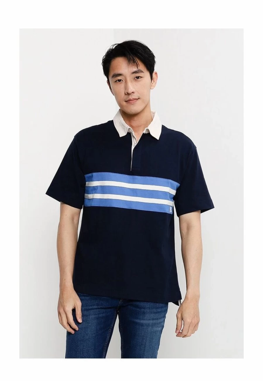 Classic Striped Rugby Shirt by Banana Republic - Men's Casual Button-Down Top