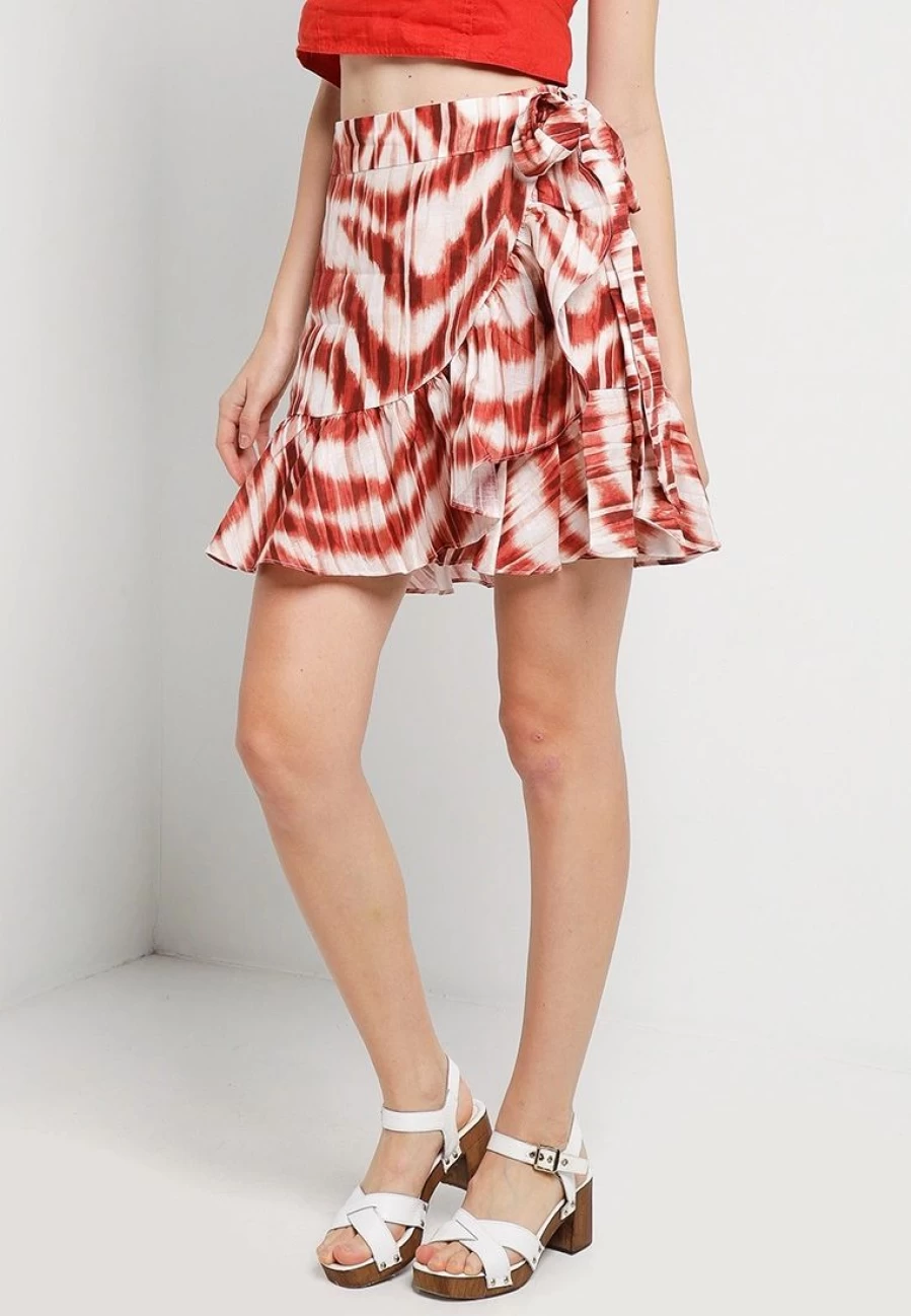 "Banana Republic Linen Wrap Mini Skirt with Belt"