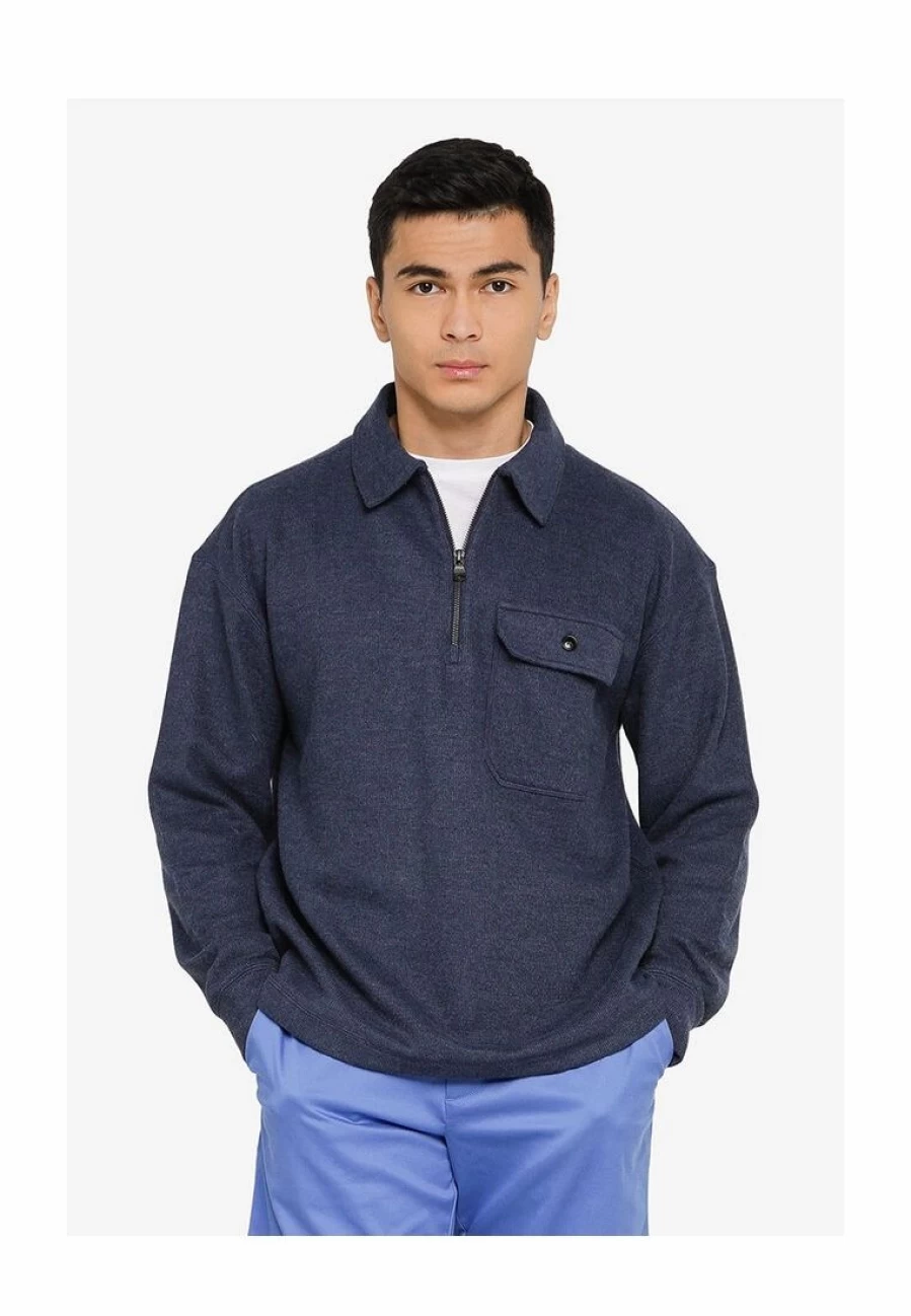 Banana Republic Men's Waffle Knit Half-Zip Polo Sweater